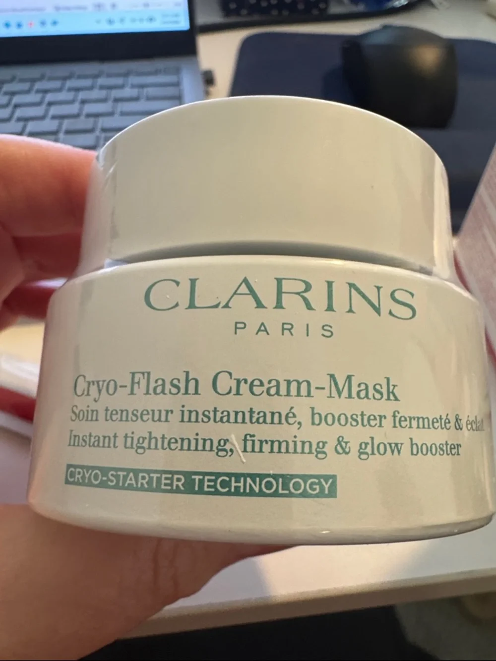 Clarins Cryo-Flash Cream-Mask Full Size NWT